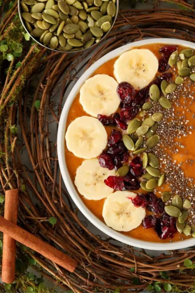 Pumpkin Smoothie Bowl by Fresh Coast Eats