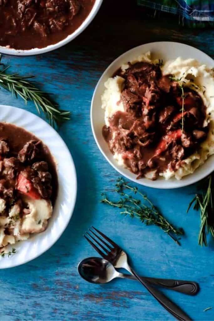Instant Pot Beef Bourguignon by Sweet Tea and Thyme