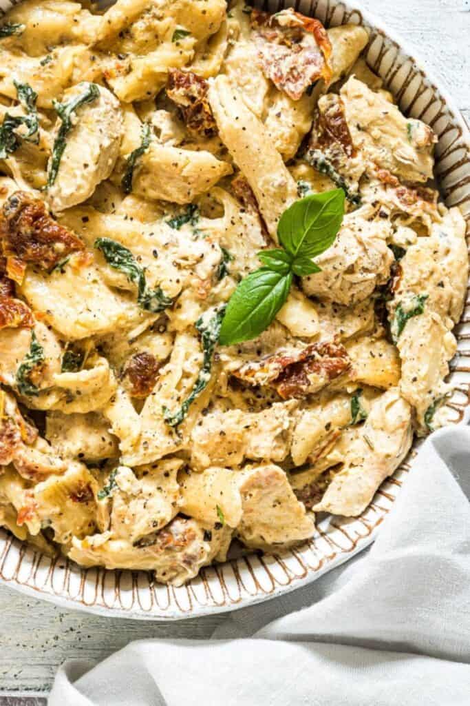 Slow Cooker Tuscan Chicken Pasta by Recipes From A Pantry