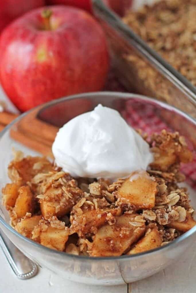 Vegan Apple Crisp by Delightful Adventures