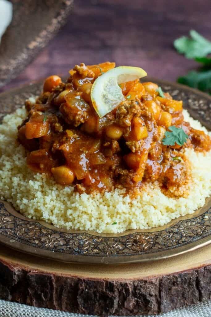 Easy Moroccan Ground Lamb Stew by Healthy World Cuisine