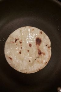 Fried corn tortilla
