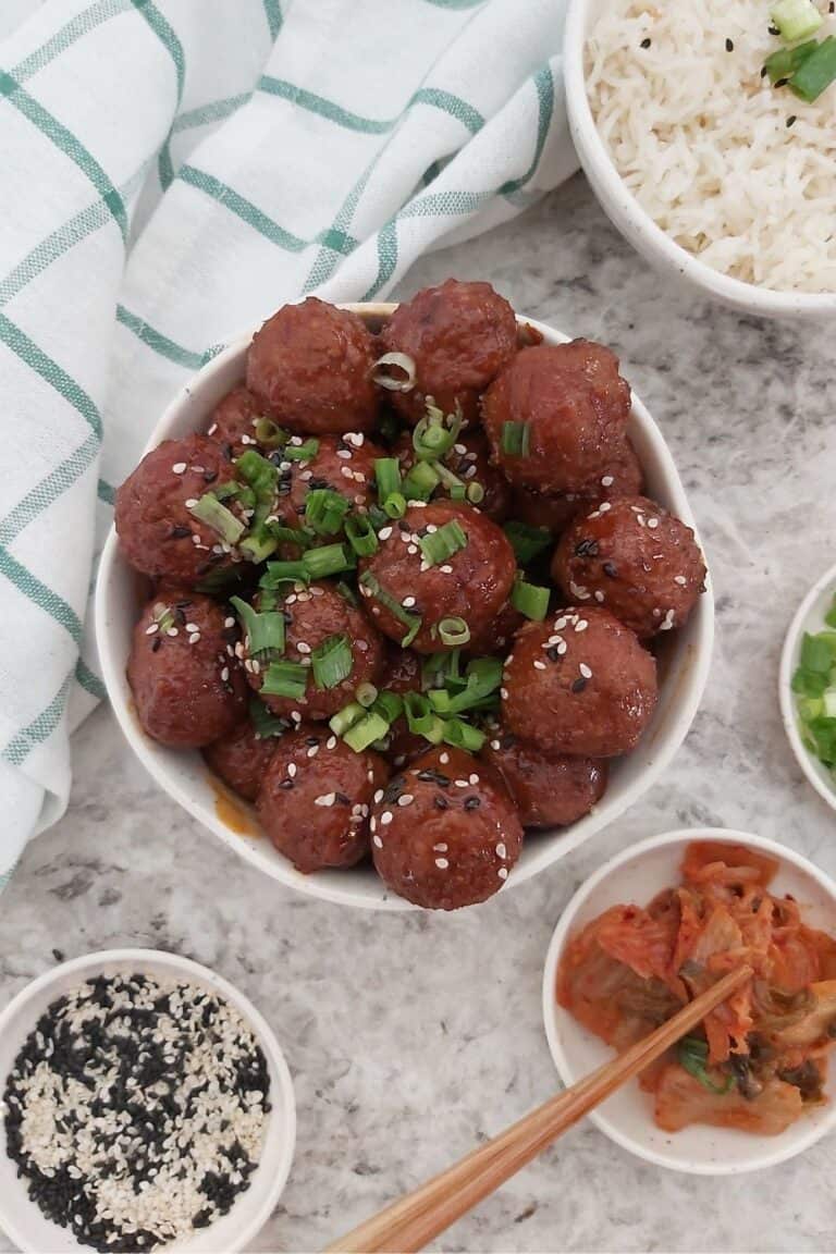 Easy Korean Meatballs (Instant Pot) Blue World Dreams