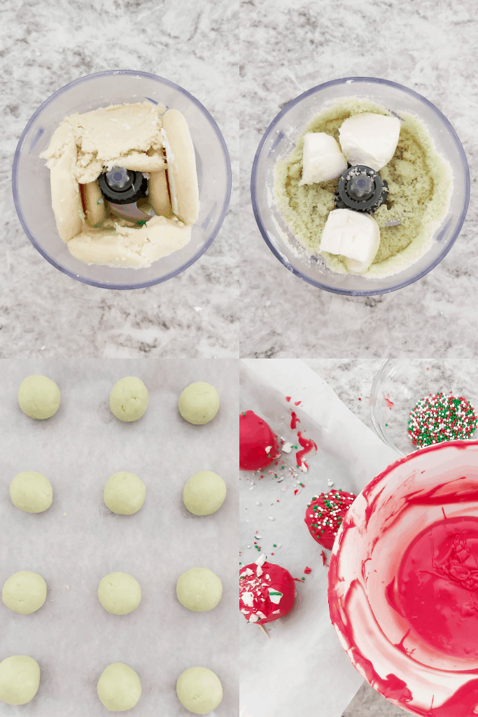 Instructions for making sugar cookie truffles