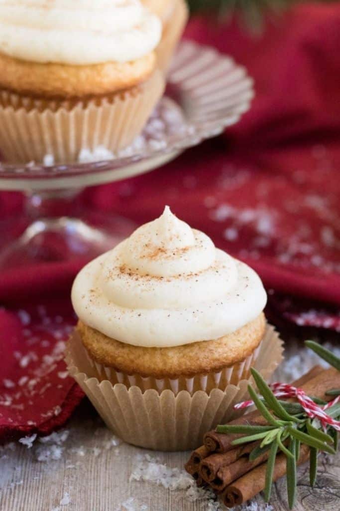 Perfectly Moist Eggnog Cupcakes by Confessions of Parenting