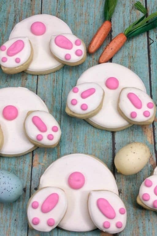 Easter Bunny Butt Sugar Cookies by Ottawa Mommy Club