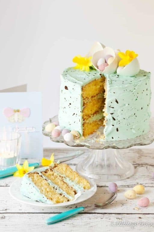 Speckled Egg Cake by Little Sugar Snaps