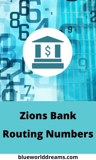 Zions Bank Routing Numbers Pinterest Pin