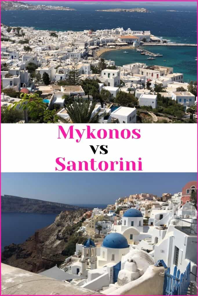 Mykonos vs Santorin Pin