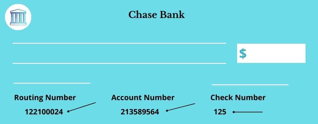 a chase bank blank check
