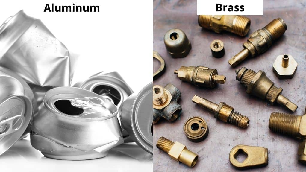 Scrap yard aluminum and brass
