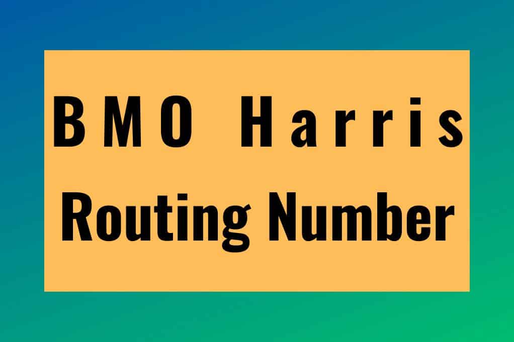 BMO Harris routing number