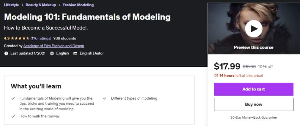 online modeling 101 course