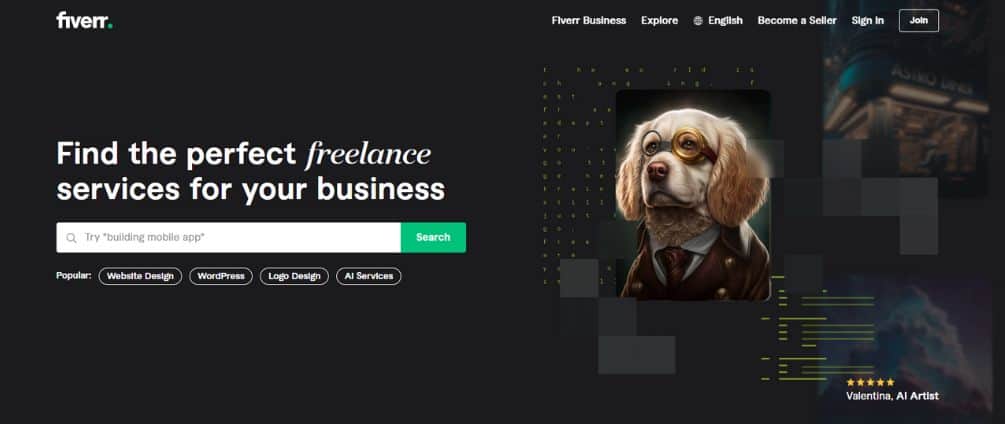 fiverr online platform for data entry jobs