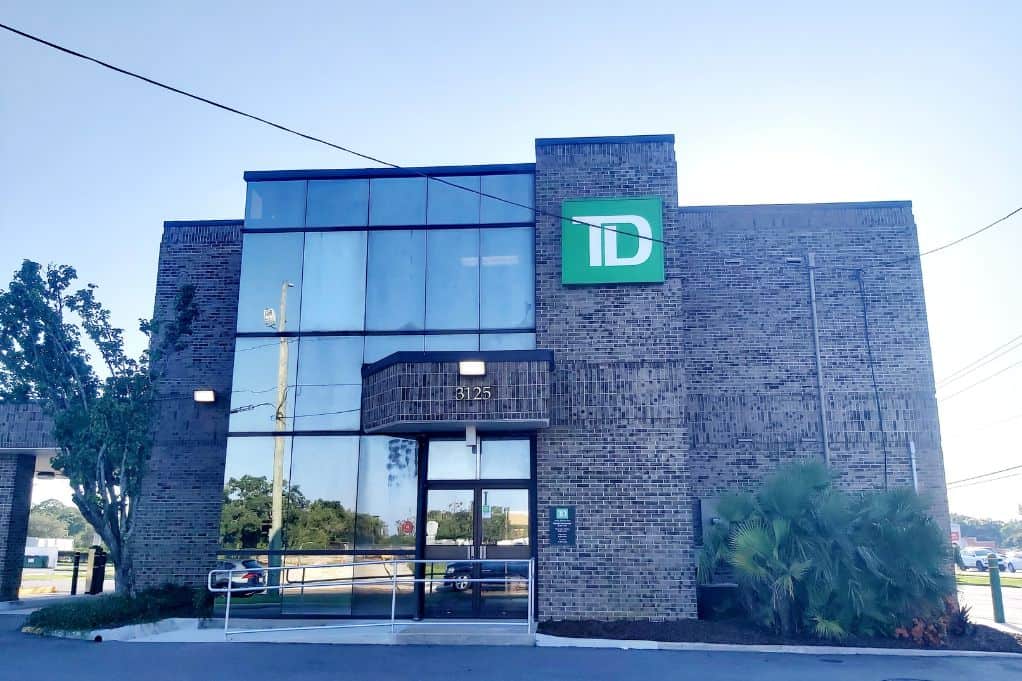 Exterior of TD Bank